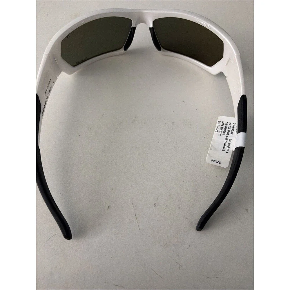 NWT DVX Next  Wiley X Wrap white & black Polarized sunglasses  MSRP $76